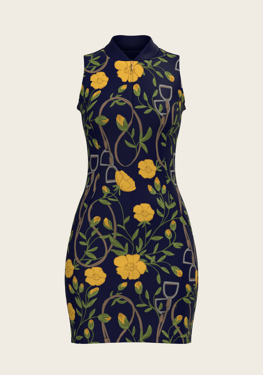 Stirrups on Navy Golf Dress