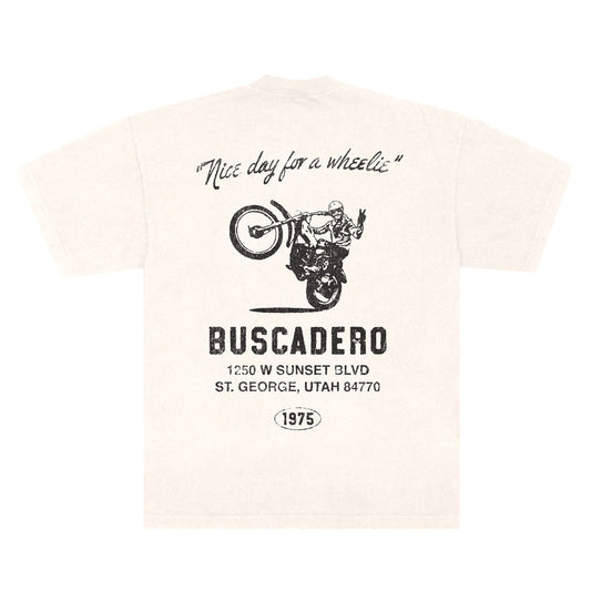 'Nice Day' Heavyweight Tee - Ivory