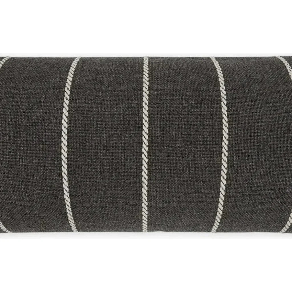 Outdoor Pencil Lumbar Pillow - Carbon