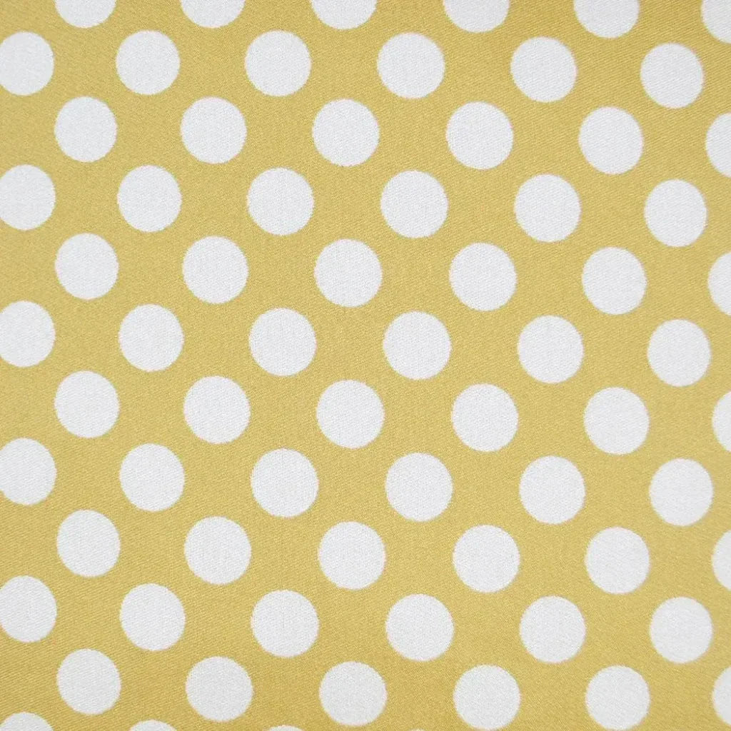 Polka Dots Gold Throw Pillow With Insert