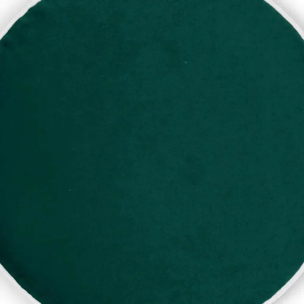Posh Circle Teal Throw Pillow With Insert