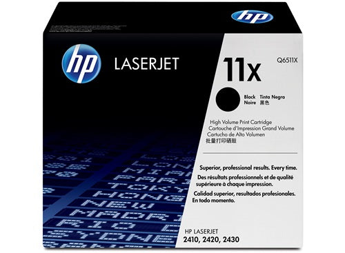 New, Pre-Owned - HP 11X High Yield Black Toner Cartridge, Q6511X