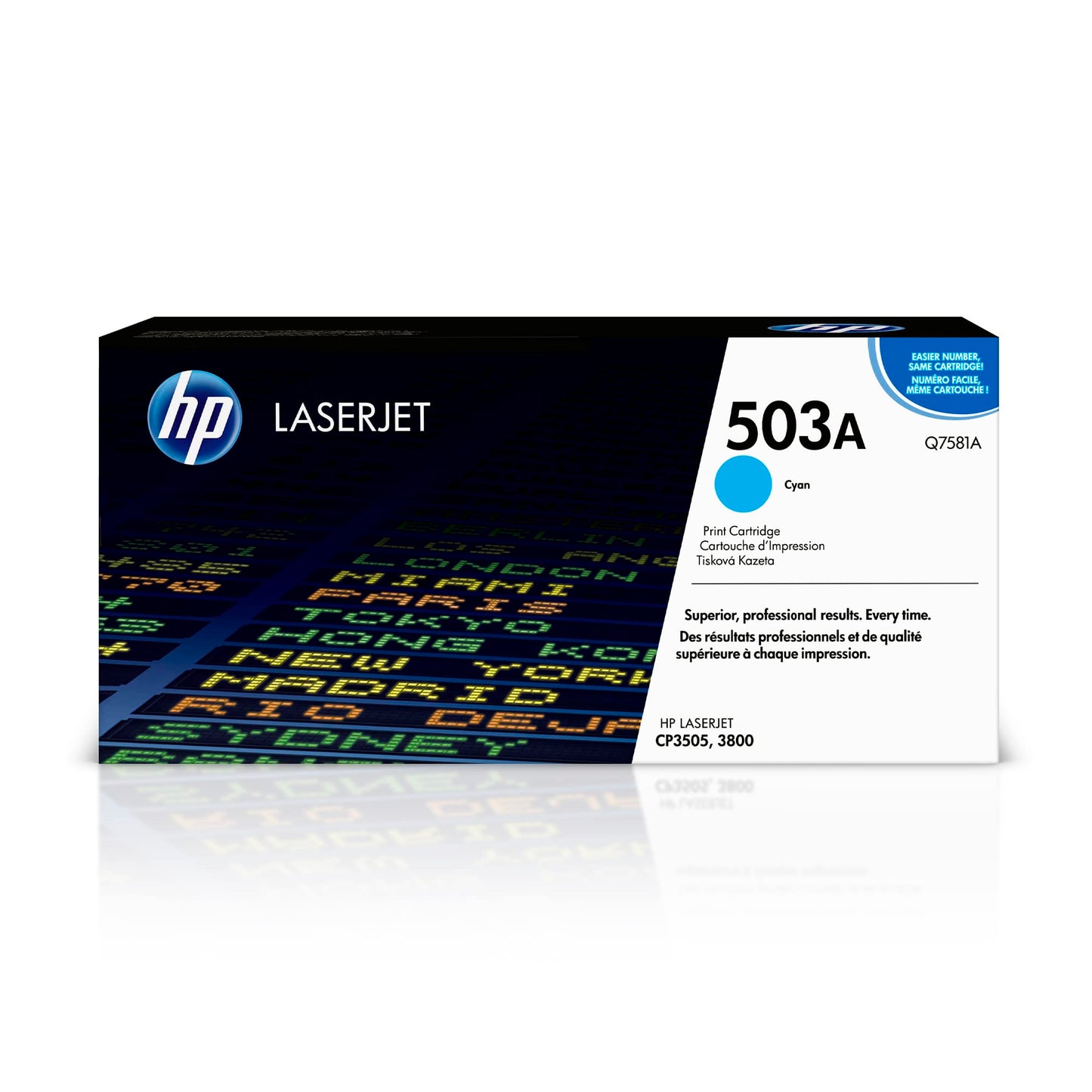 New, Pre-Owned - HP 503A Standard-Yield Cyan Toner Cartridge, Q7581A
