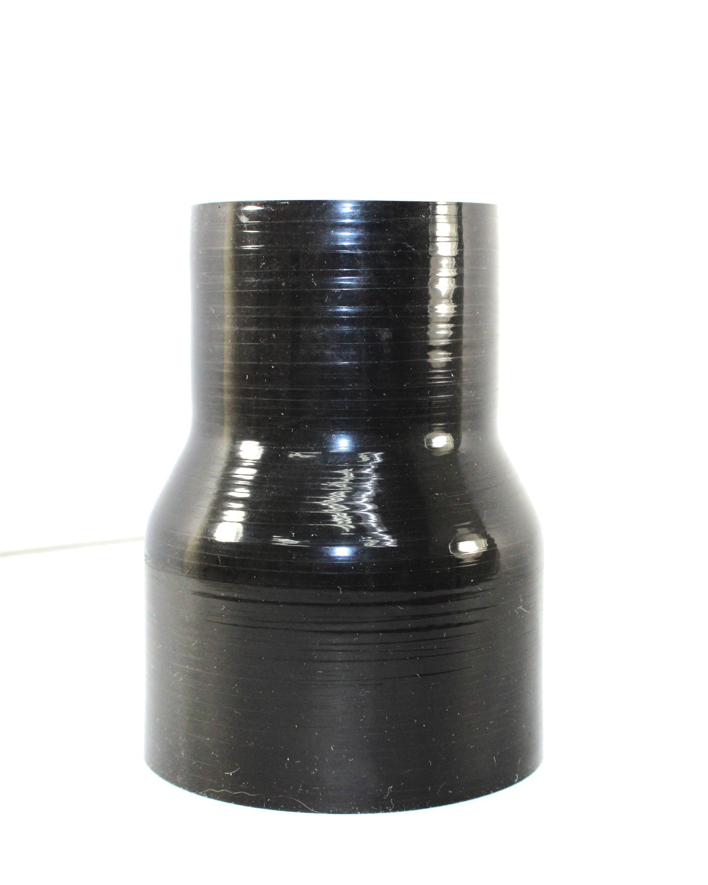 4" ID to 3" ID X 6" Long - Gloss Black