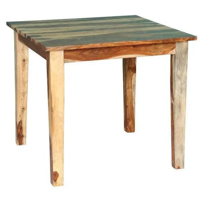 Raven Natural Wood Square Bar Table