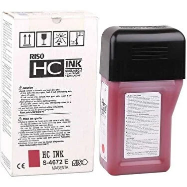 New, Pre-Owned - Risograph S-4672 Magenta Ink Tank