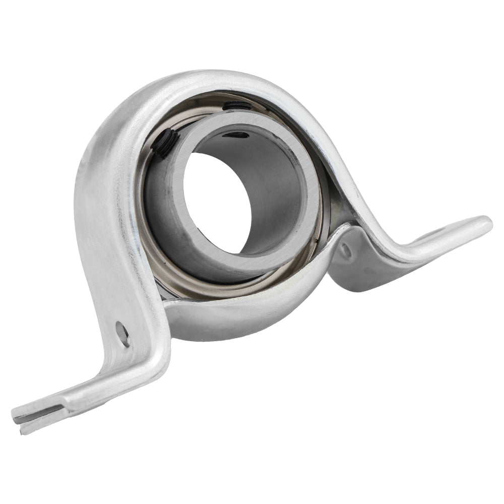 SBPP202-10, Pressed Steel Pillow Block, 0.625" Bore, with locking set screw for reliable operation.