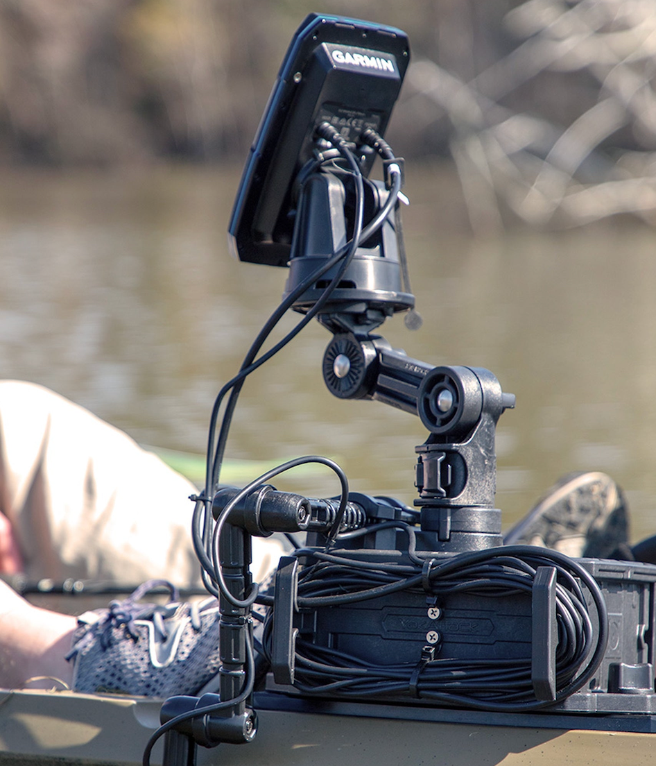 Round Fish Finder Mount with LockNLoad mounting system - YakAttack