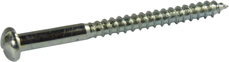 10 x 1 3/4 Slotted Round Head Wood Screw Zinc Plated