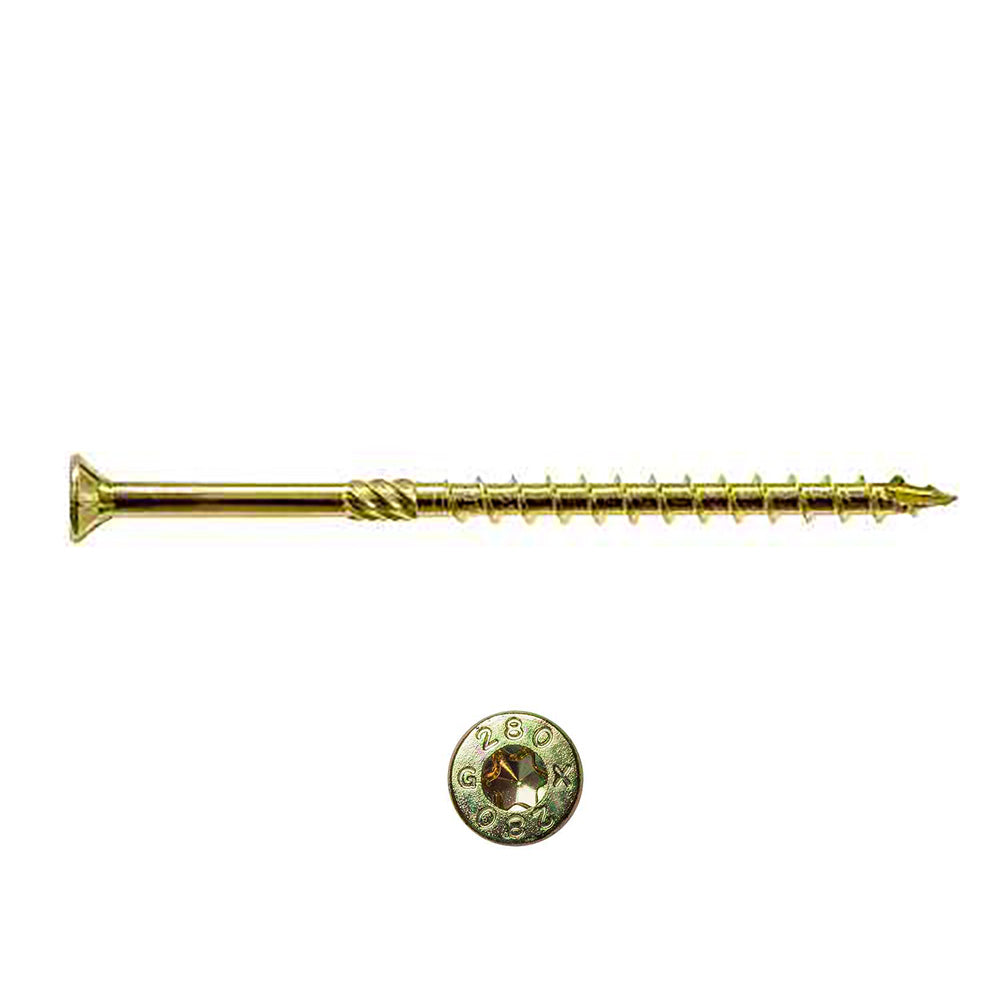 0.275 x Strong-Drive® SDCP TIMBER-CP Screw Yellow Zinc Coating (T40 6-Lobe) - Box (30)