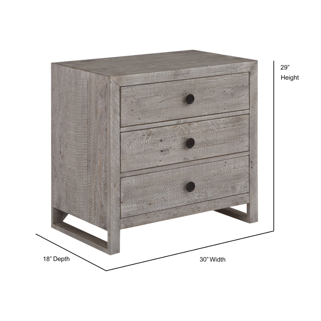 Studio 20 Three Drawers Nightstand