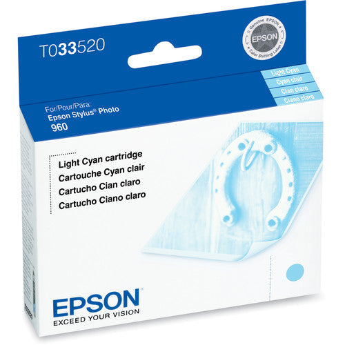 New, Pre-Owned - Epson T0335 Standard-Yield Ligh Cyan Ink Cartridge, T033520