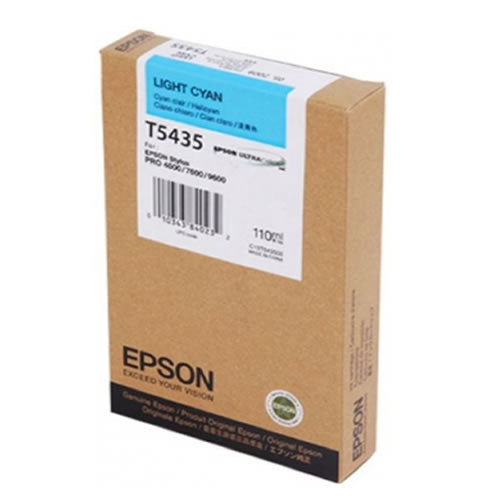 New, Pre-Owned - Epson T543 Light Cyan 110ml UltraChrome Ink Cartridge, T543500