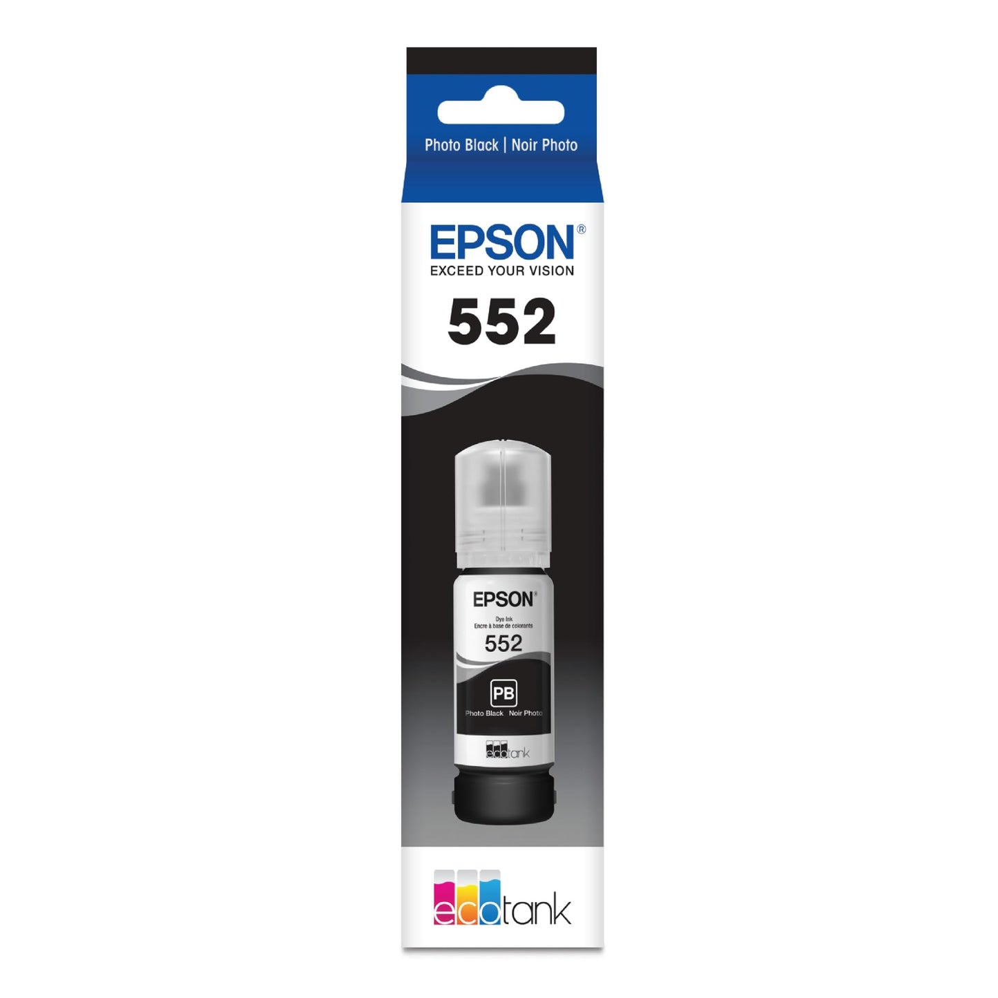 New, Pre-Owned - Epson (552) Ultra High-Yield Photo Black Ink Bottle, T552120-S