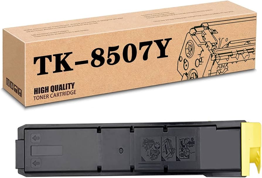 New, Pre-Owned - Kyocera TK-8507Y Yellow Toner Cartridge
