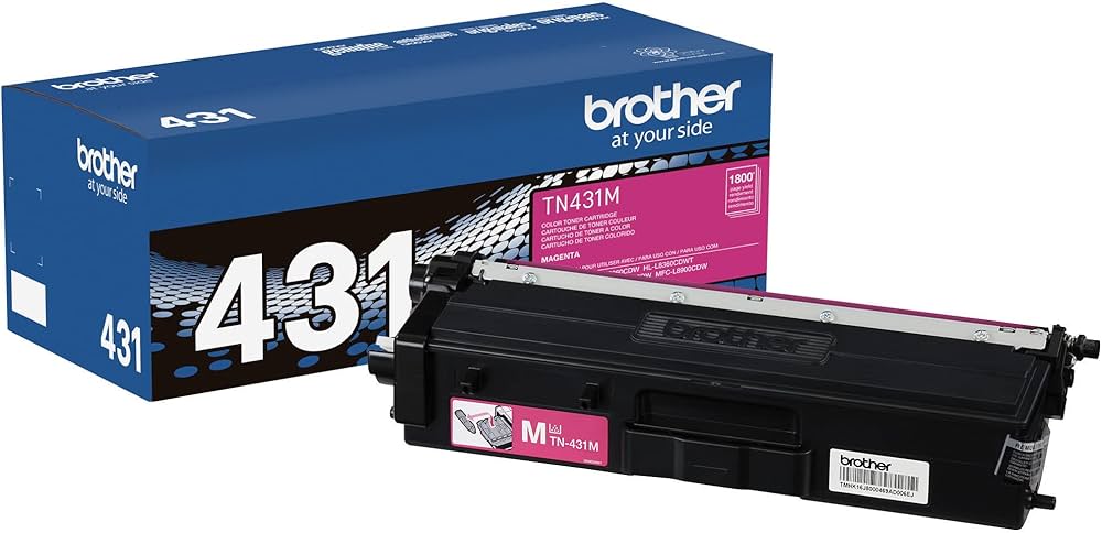 New, Pre-Owned - Brother TN431 Standard-Yield Magenta Toner Cartridge, TN431M