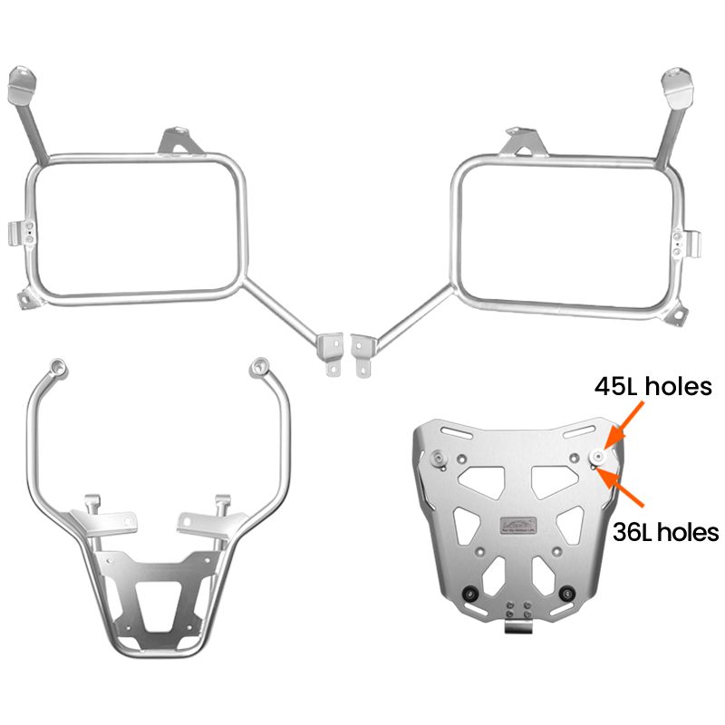 LOBOO Side Racks for BMW F750GS / F850GS Saddlebag Luggage Support Frame (2018-2023)