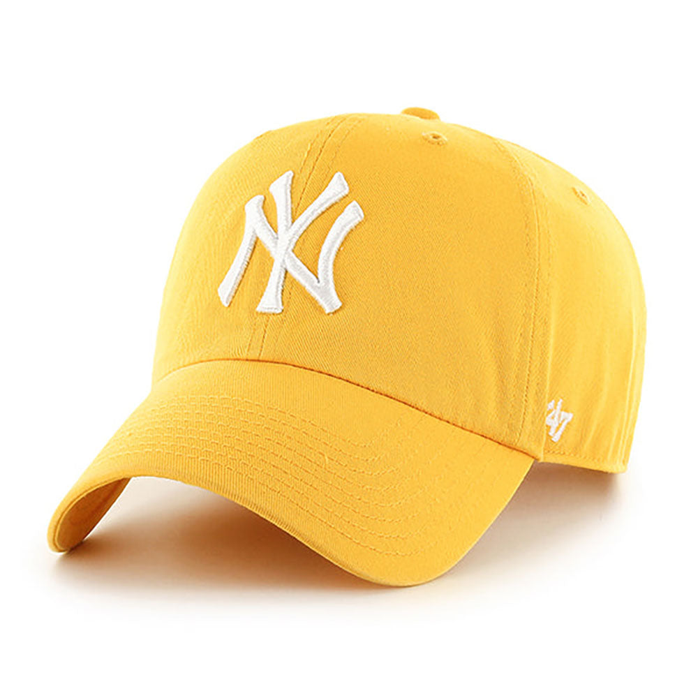 47 New York Yankees Clean Up Adjustable Baseball Cap, Yellow Gold, One Size