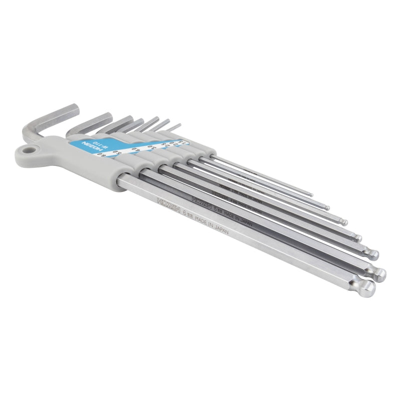 Hozan W-110 Ball Head Hex Wrench Set Allen Wrench Set W110