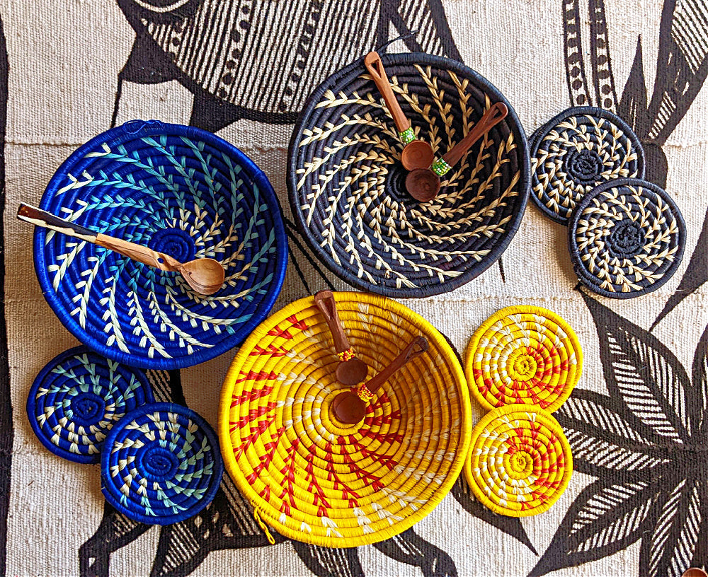 Handmade Woven Drink Coasters Set of 4 {Multiple Colors}