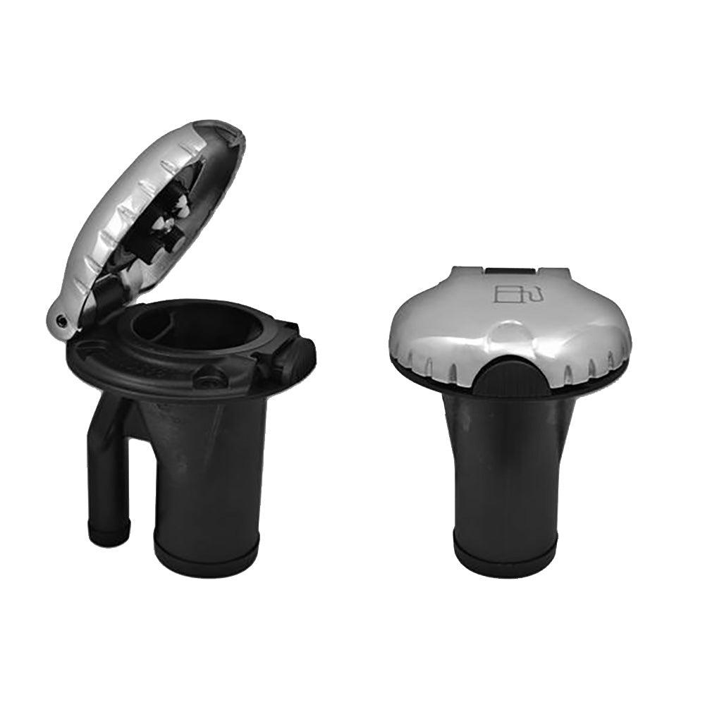 Attwood Deck Fill f/Pressure Relief Systems - Straight Body Scalloped Stainless Steel Cap