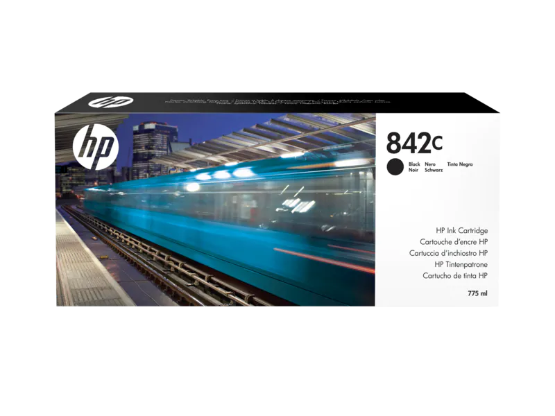 New, Pre-Owned - HP 842C 775-ml Black PageWide Ink Cartridge