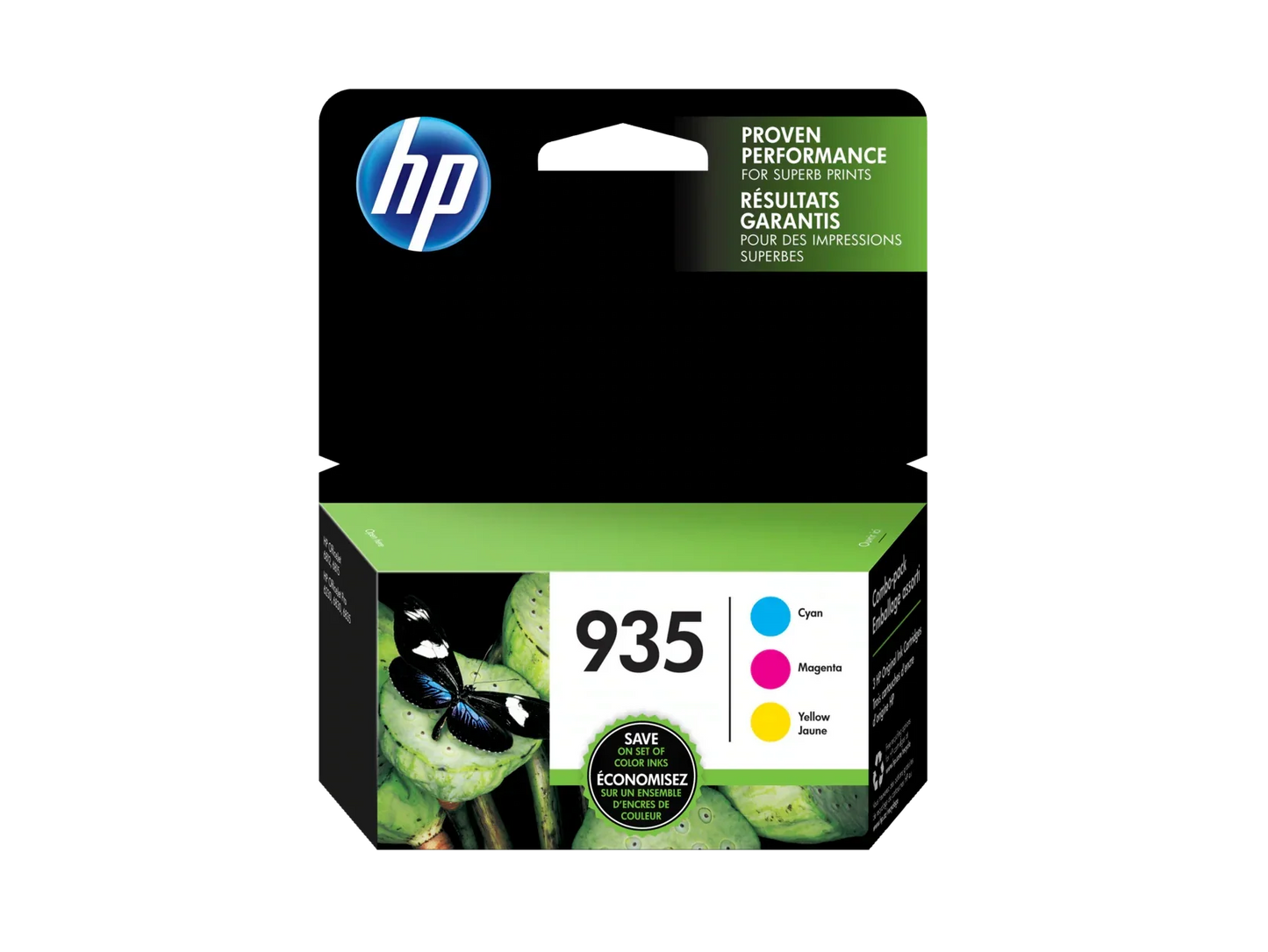 New, Pre-Owned - HP 935 Cyan, Magenta, Yellow Ink Cartridges-3 Pack, , N9H65FN#140