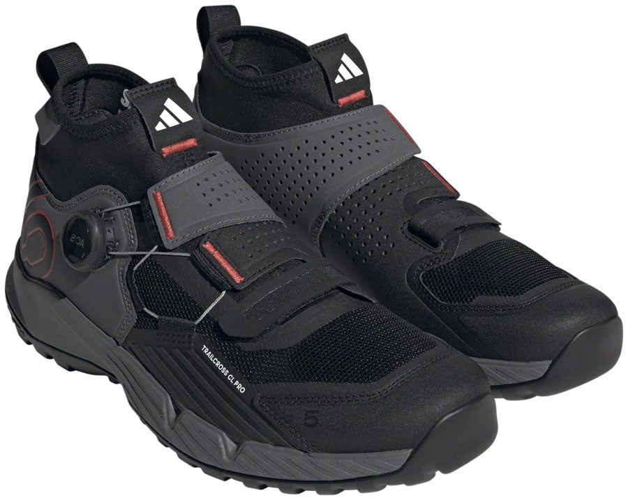 Five Ten Trailcross Pro Mountain Clipless Shoes - Men's Gray Five/Core BLK/Red 11