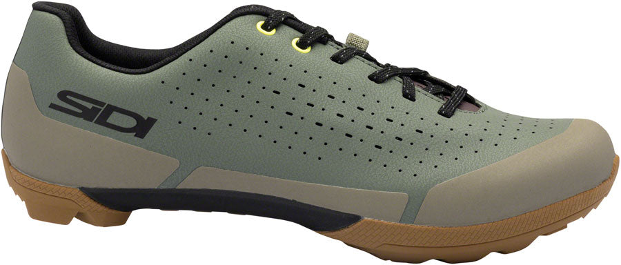 SIDI Asper Laces Gravel Shoes - Men's Military 49 Millennium Fit