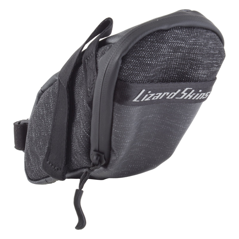 Lizard skins Mega Cache Saddle Bag Velcro Straps 9x5.1x3.7` 68.5 c.i. Jet Black