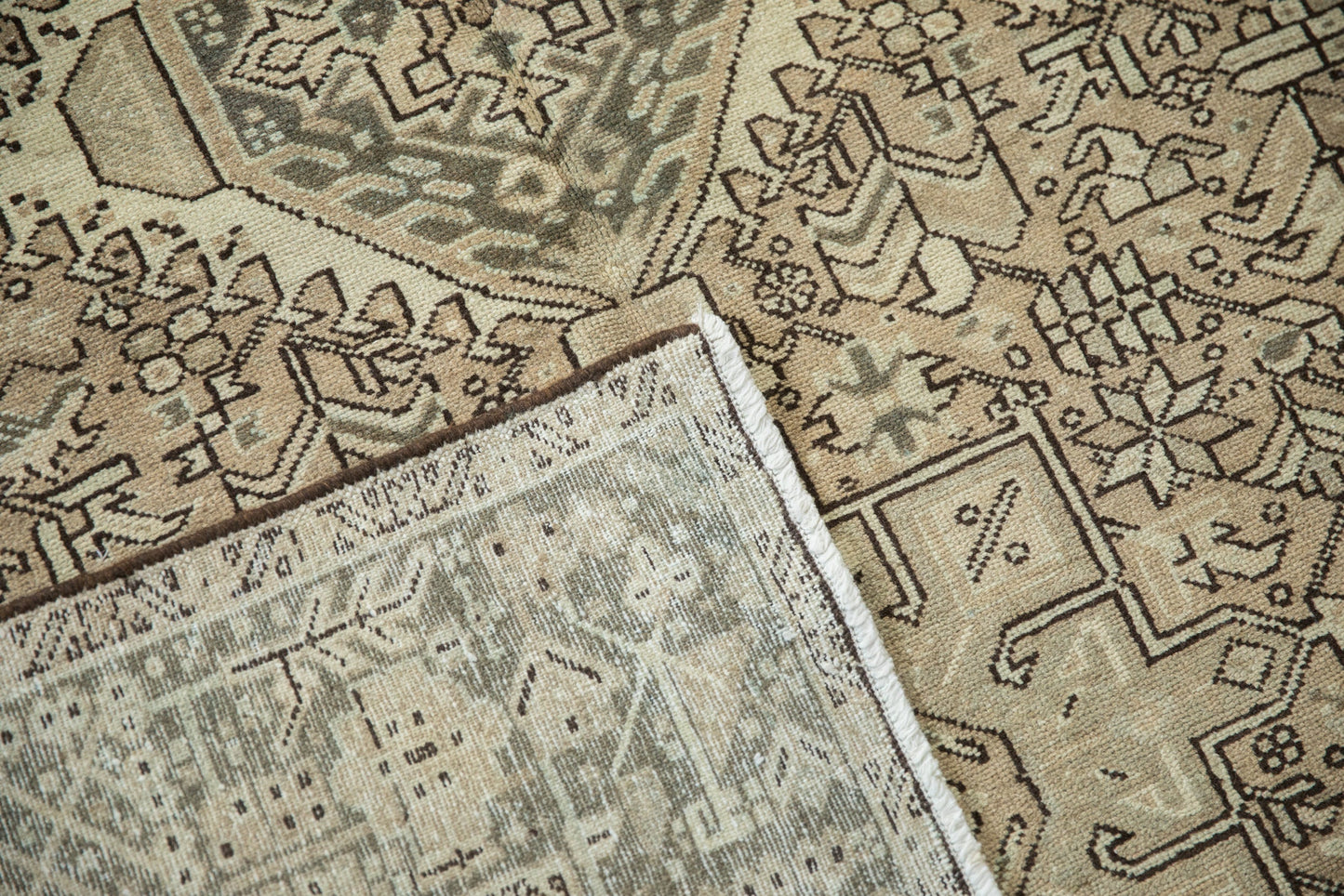 5x12.5 Vintage Distressed Karaja Rug Runner