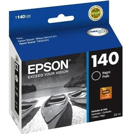 New, Pre-Owned - Epson 140 Black Ink Cartridge, T140120-AL