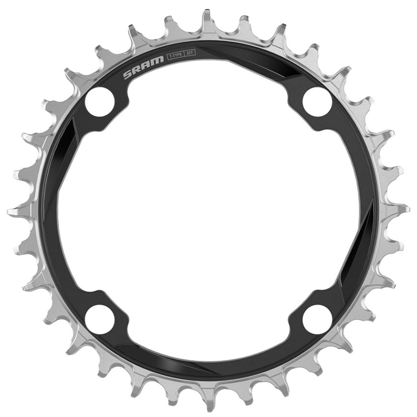 SRAM XX Downhill T-Type Chainring - 36t 12-Speed 104mm BCD 3mm Offset CNC Aluminum BLK