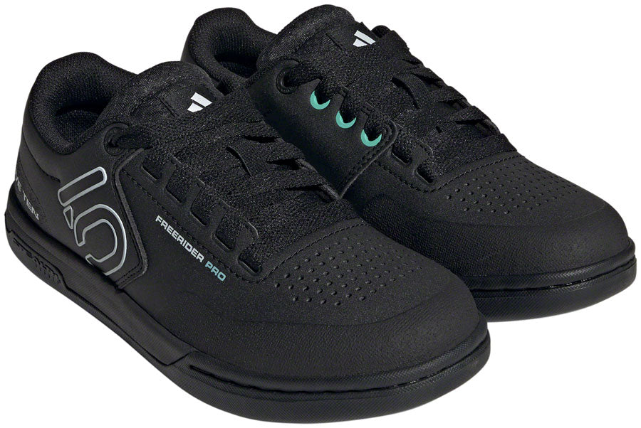 Five Ten Freerider Pro Flat Shoes - Women's Core BLK/Crystal White/Acid Mint 6