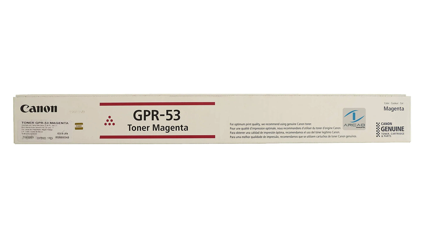 New, Pre-Owned - Canon GPR-53 Magenta Toner Cartridge, 8526B003AA