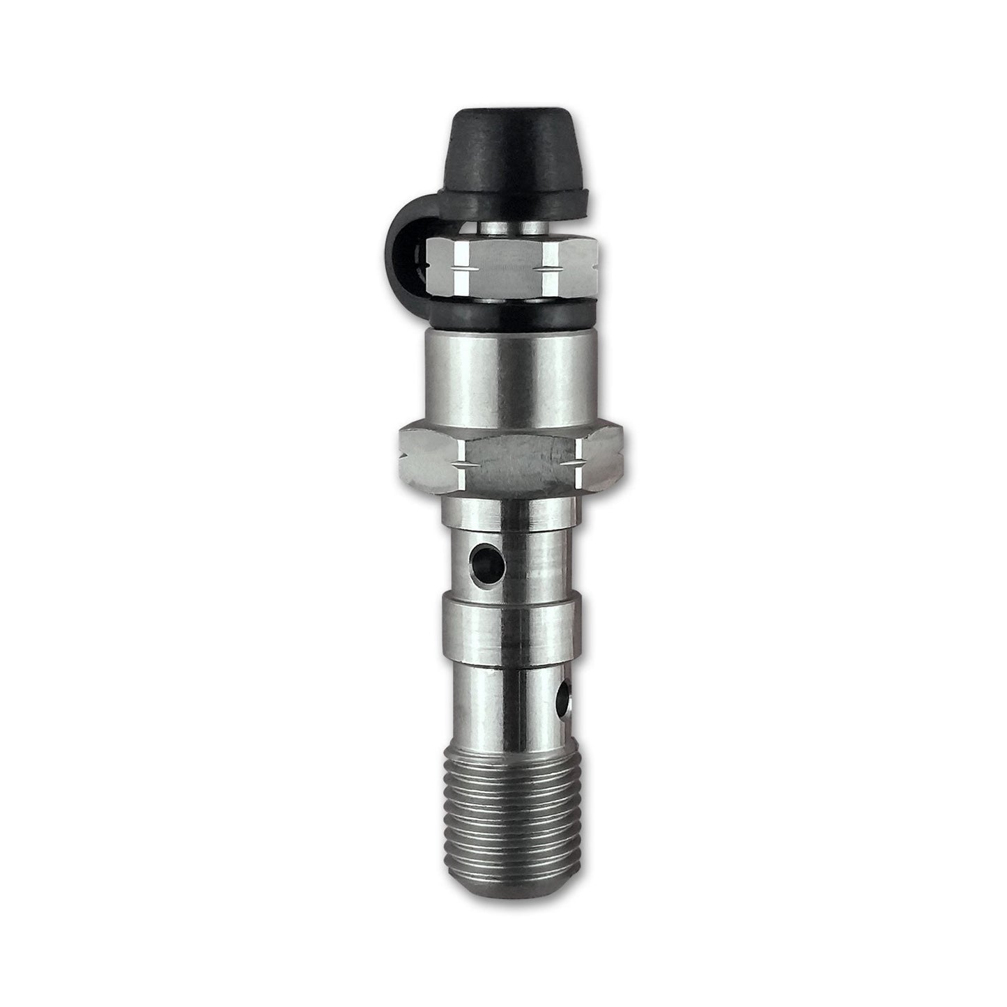 M10 x 1.00 Double Banjo Bolt with Bleed Nipple HEL Stainless Steel