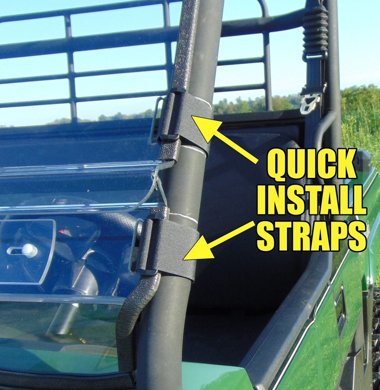 HiSun 800 - 1 Pc General Purpose Windshield w/Clamp and Vent Options