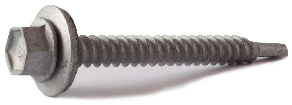 1/4-14 x 1 Hex Washer Head TEKS® Self Drilling Screw (T3) Climaseal® w/ Bonded Washer