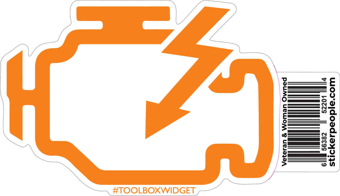 Orange Check Engine Symbol