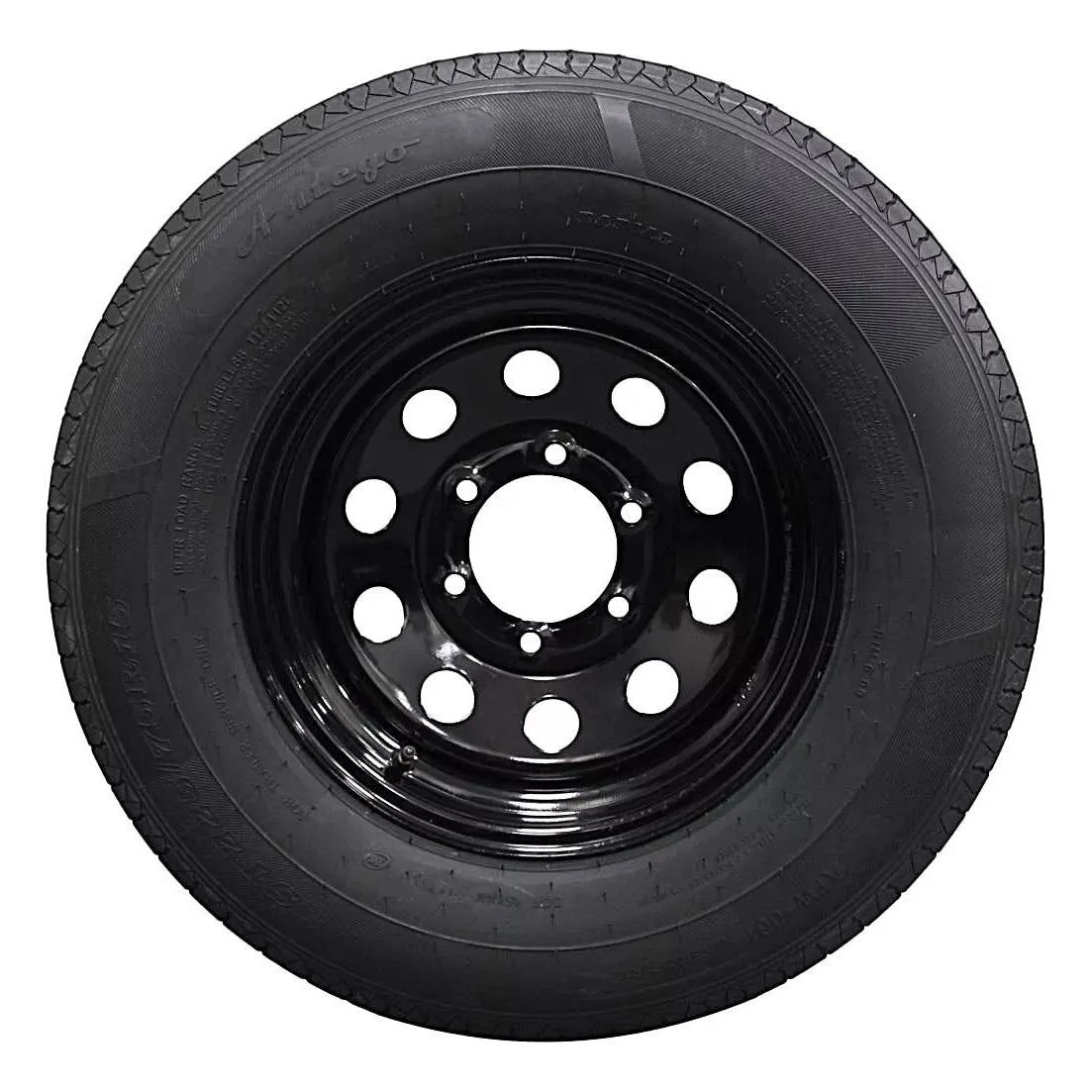 (Single Assembly) Antego Tire and Wheel 225/75R15 Highway Terrain Assembly – Optimized for High Load Performance, 15.0-Inch Rim, Load 116.0, Speed M | A15604520096110ST22575R15