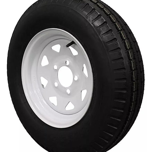 (Set of 4) Antego Tire and Wheel 185/80D13 Highway Terrain Assembly – Optimized for High Load Performance, 13.0-Inch Rim, Load 94.0, Speed M | A130454510116206ST18580D13-B4