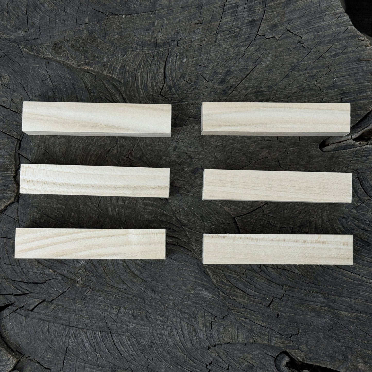 Set of 6 Linden Wood Carving Blanks, 10 x 2 x 2 cm (3.94 x 0.79 x 0.79 in)
