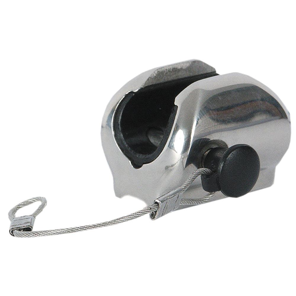 TACO Concave Deck Hinge w/Pin Lanyard - Fits 7/8" Tube