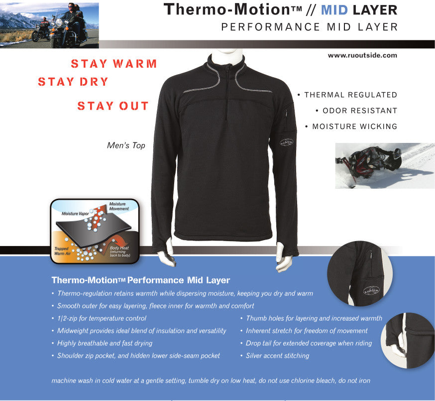 R.U. Outside Thermo-Motion™ Half-Zip Fleece Top for Women