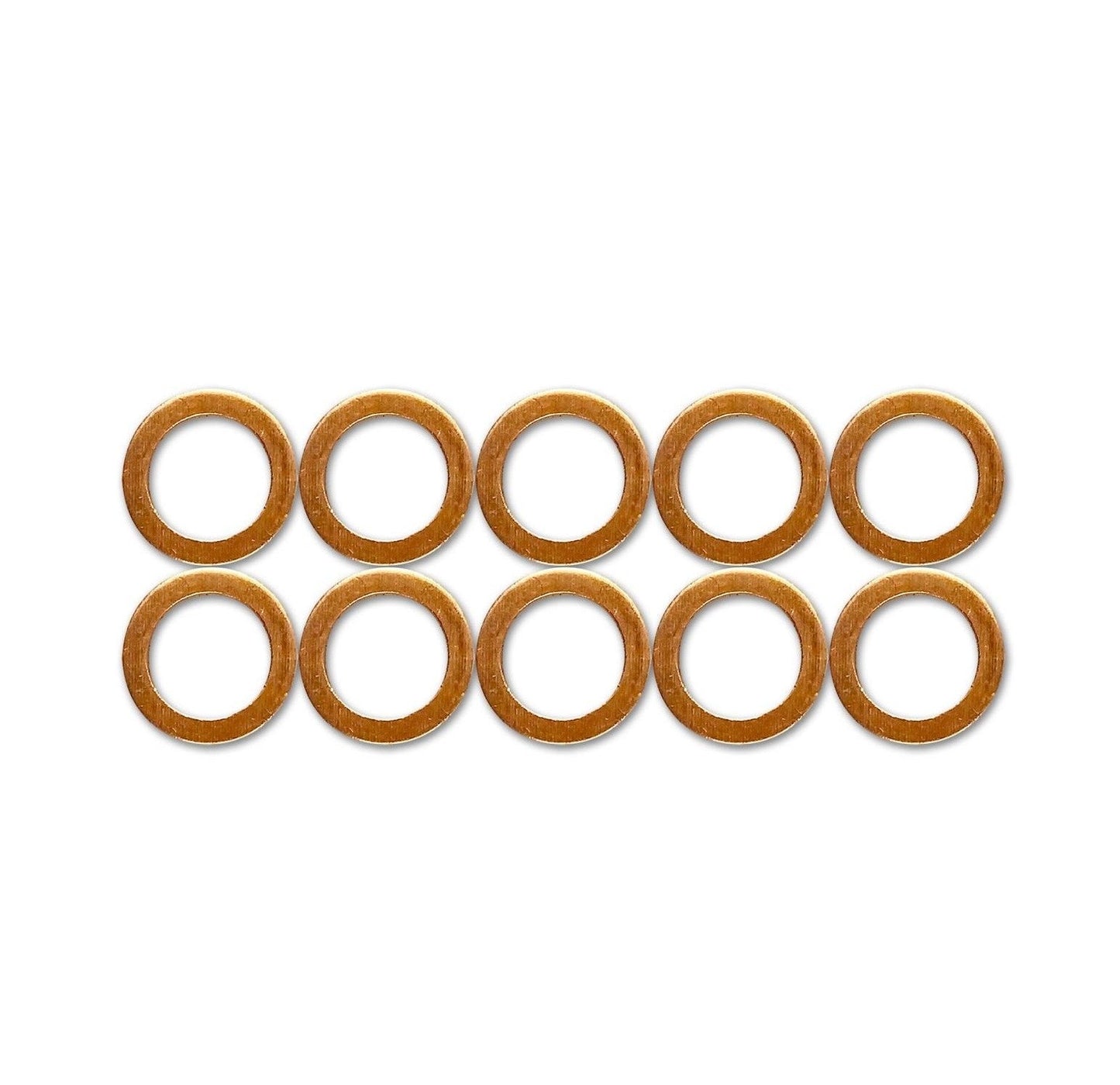 10mm / M10 / AN3 / 1/8" BSP Copper Crush Washers (10 Pack)