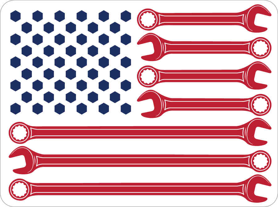 Wrench Bolt Flag