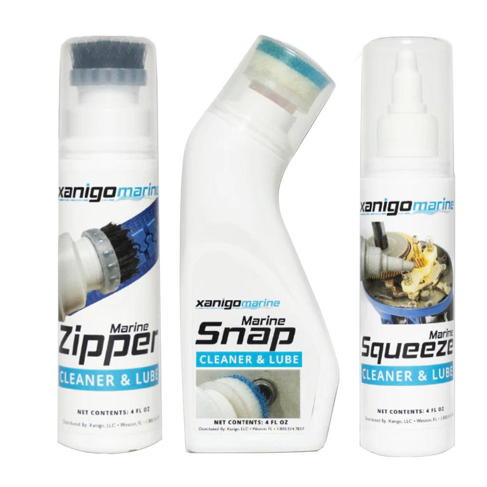 Xanigo Marine 3-Piece Marine Zipper Snap Lube Set