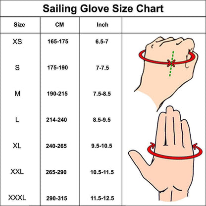 Sailing Gloves Cut Finger Style Green Blue Amara Leather Glove