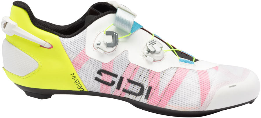 SIDI Wire 3 Road Shoes - Mens White/Yellow Fluo 41