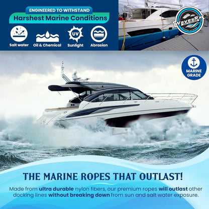 1/2” X 20’ DOCK LINES